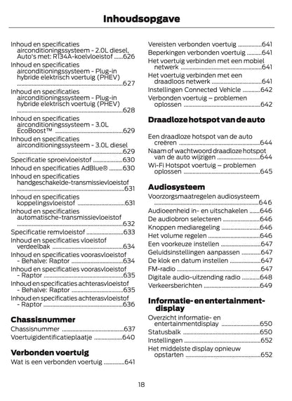 2024-2025 Ford Ranger Gebruikershandleiding | Nederlands