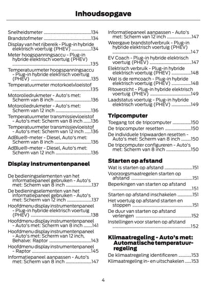 2024-2025 Ford Ranger Gebruikershandleiding | Nederlands