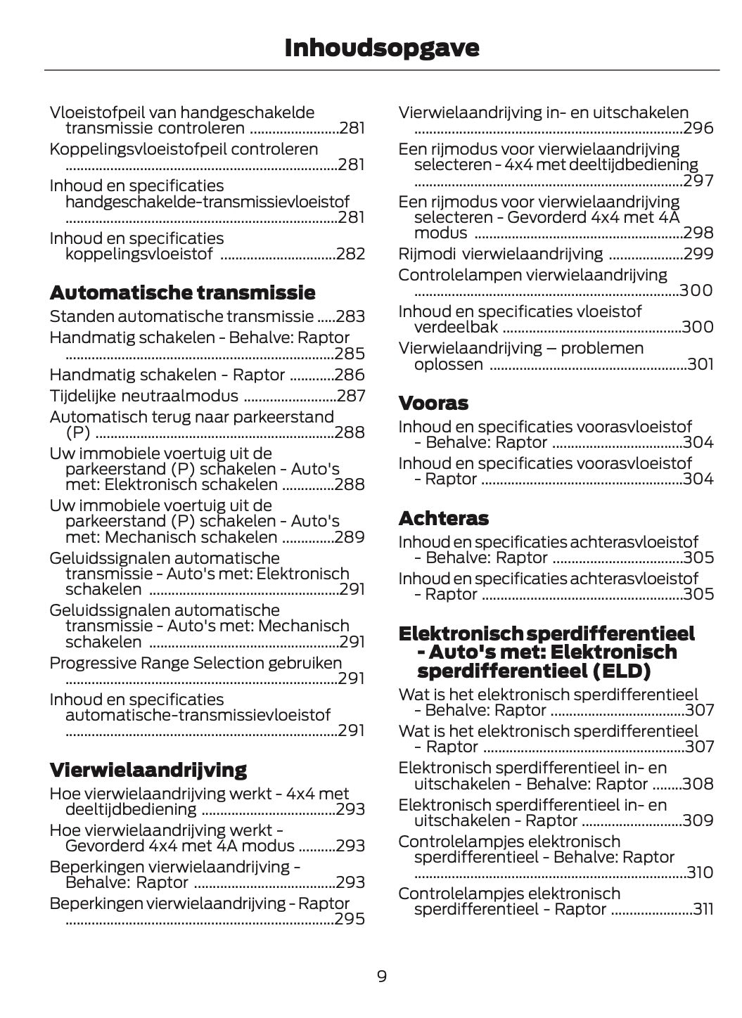 2025-2026 Ford Ranger Gebruikershandleiding | Nederlands