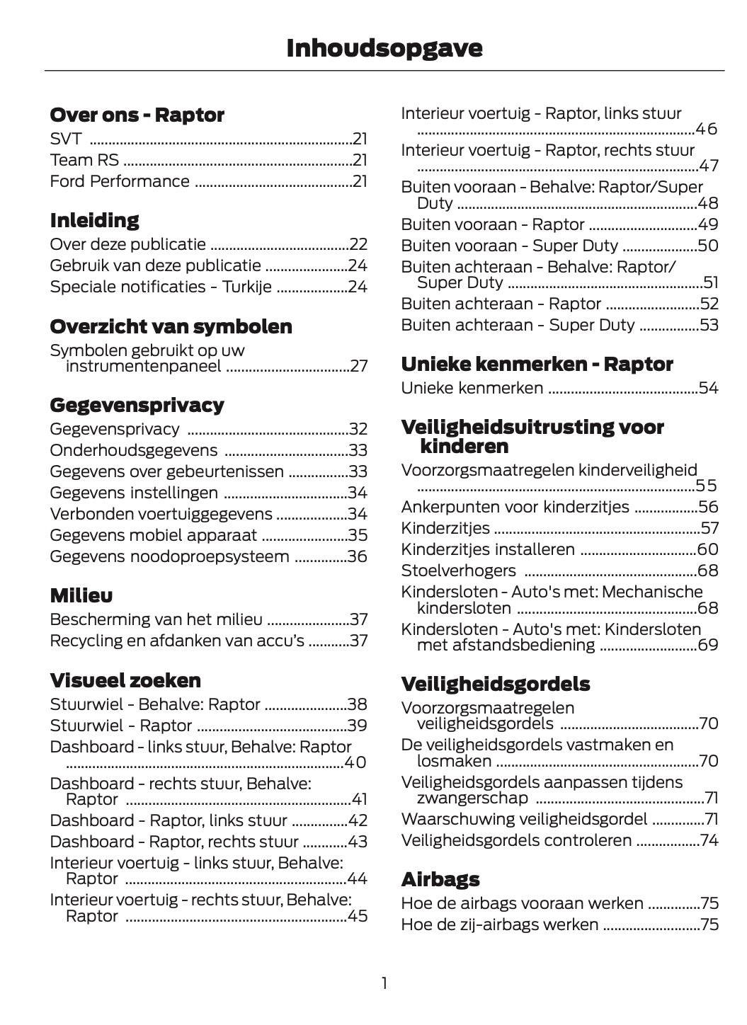 2026 Ford Ranger Owner's Manual | Dutch