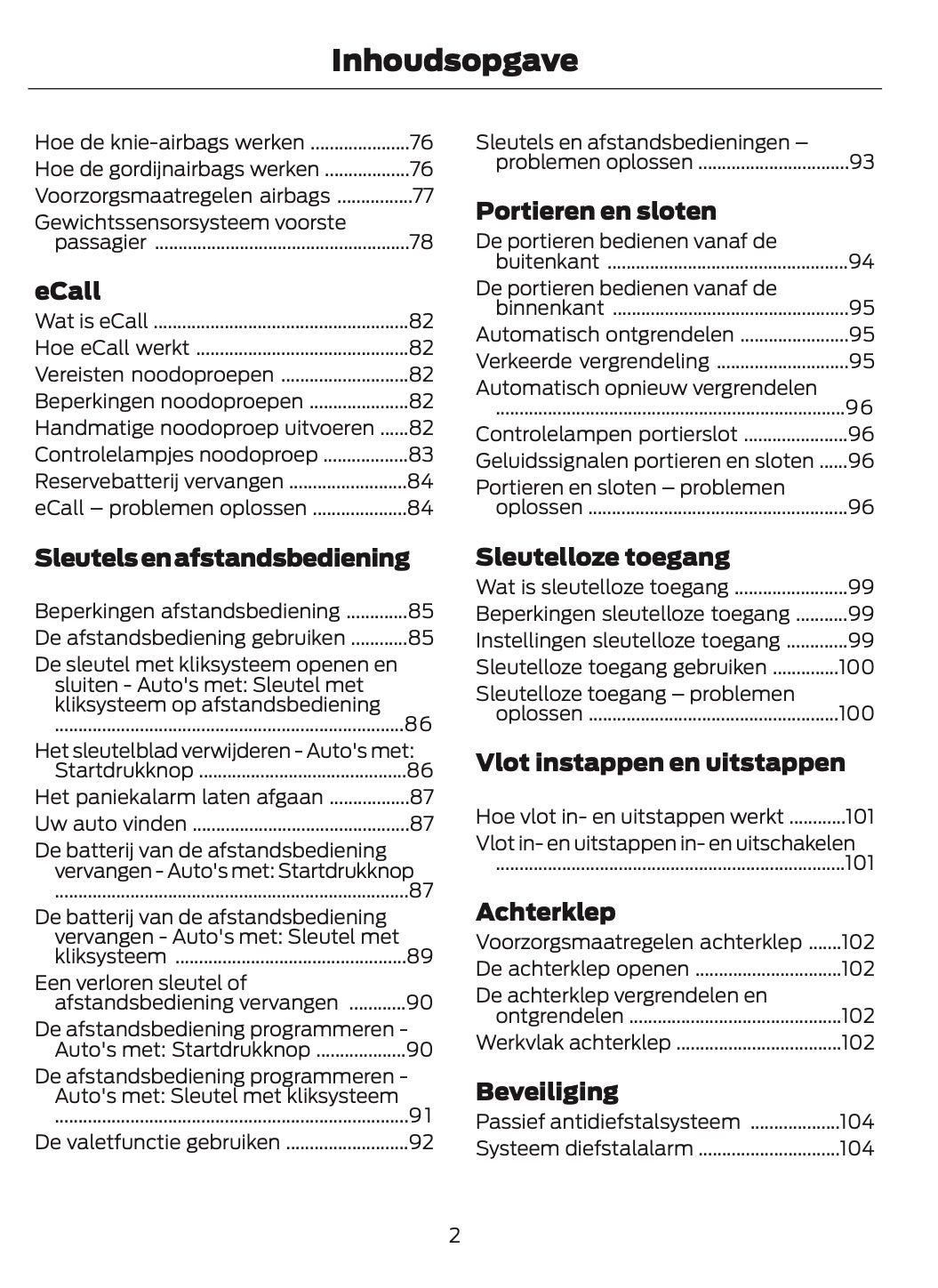 2026 Ford Ranger Owner's Manual | Dutch