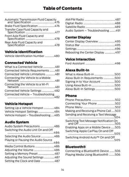 2025 Ford Ranger Owner's Manual | English US
