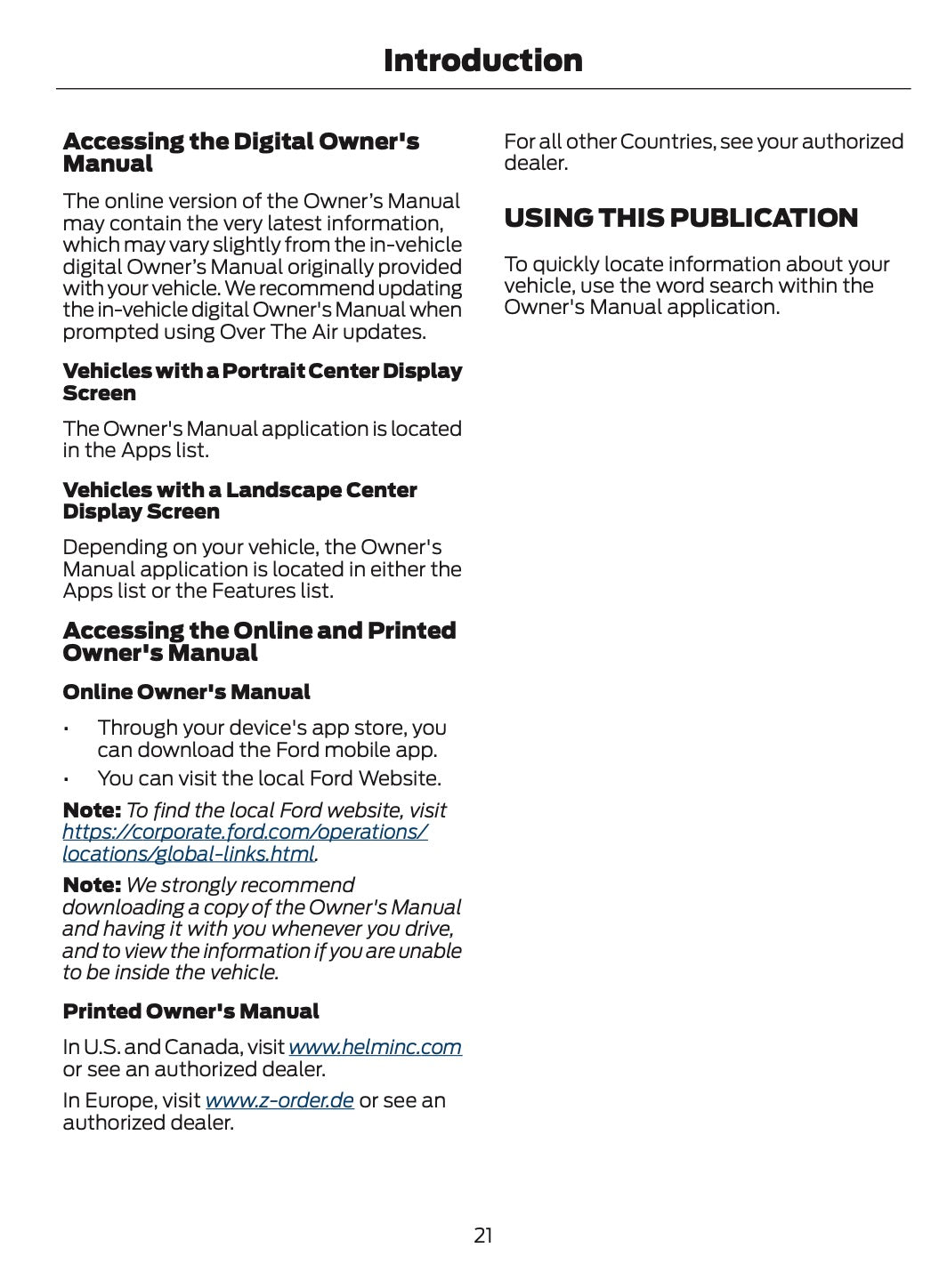 2025 Ford Ranger Owner's Manual | English US