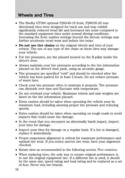 2012 Ford Shelby GT500 Supplement Manual | English