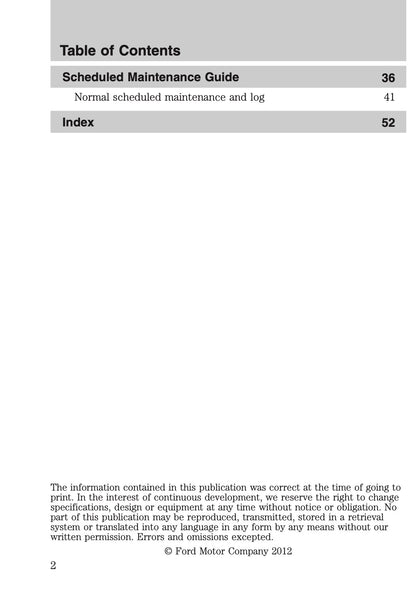 2012 Ford Shelby GT500 Supplement Manual | English