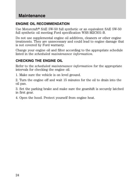 2012 Ford Shelby GT500 Supplement Manual | English