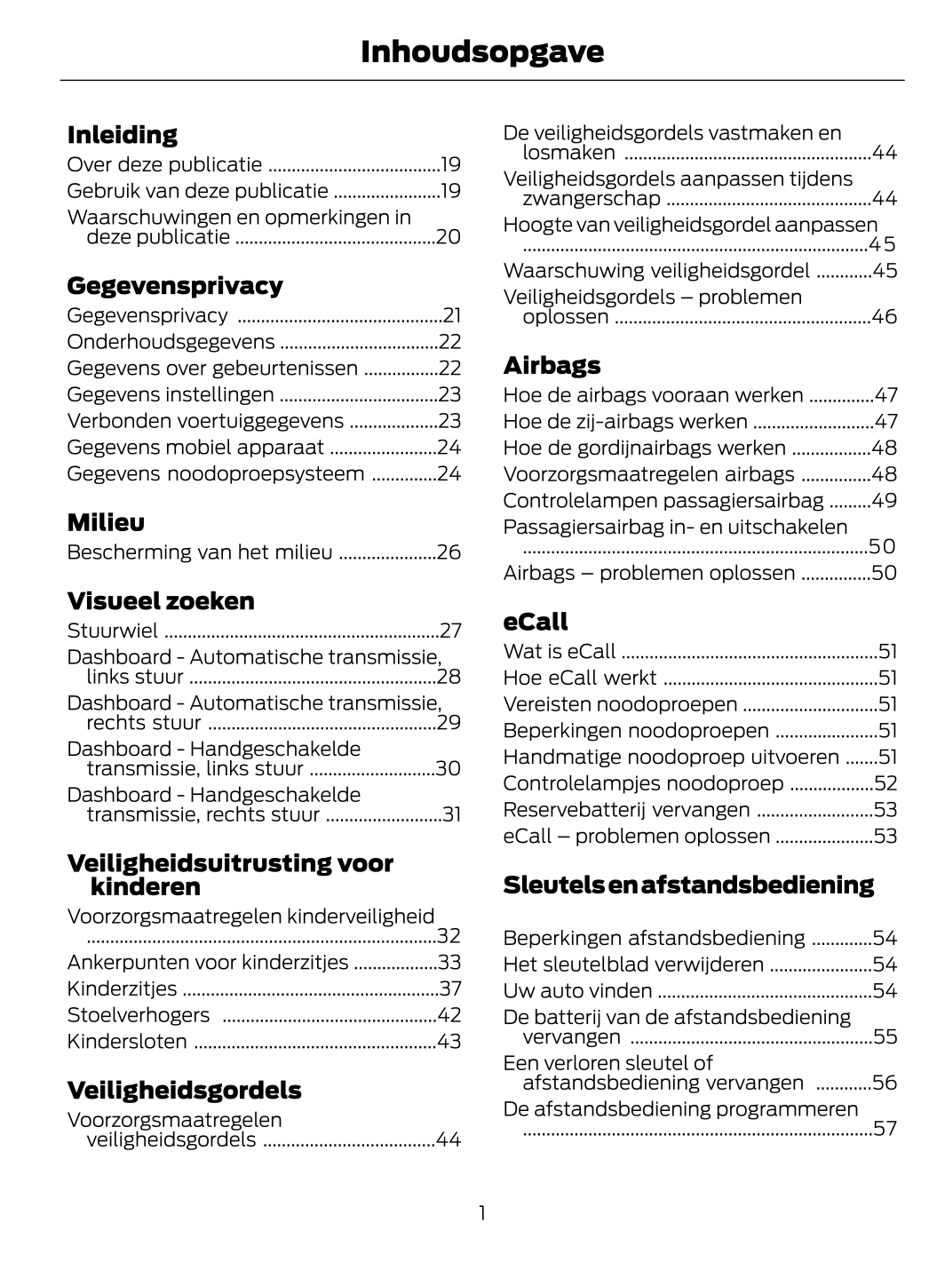 2023-2024 Ford Tourneo Custom/Transit Custom Owner's Manual | Dutch