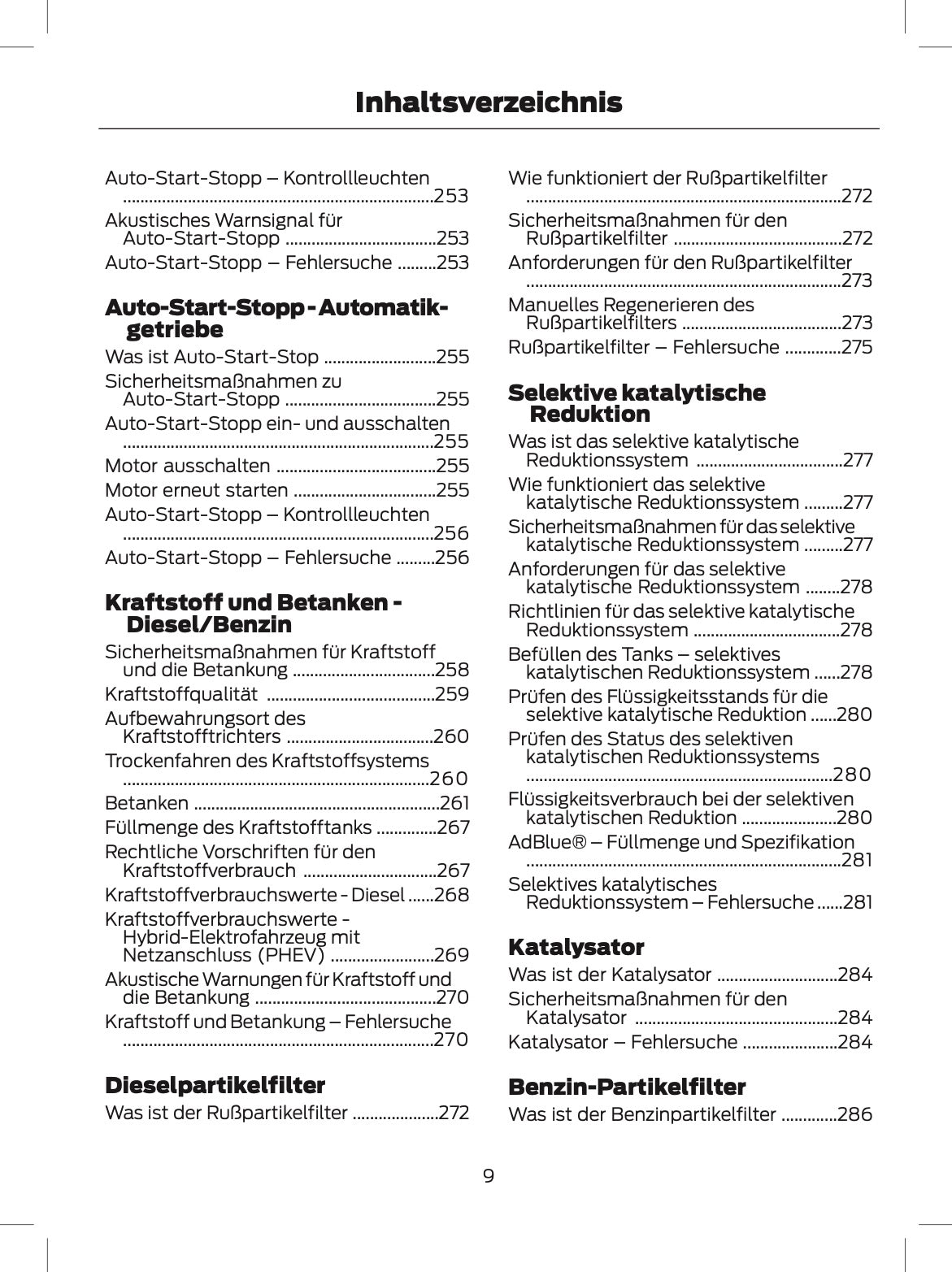 2024 Ford Tourneo Custom/Transit Custom Owner's Manual | German