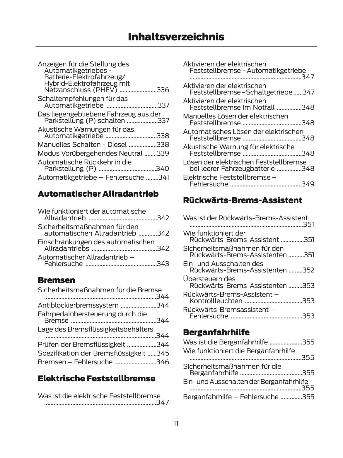 2024 Ford Tourneo Custom/Transit Custom Owner's Manual | German
