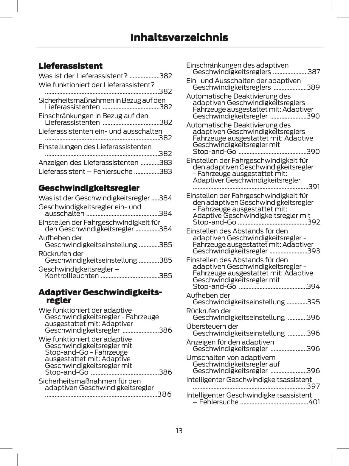2024 Ford Tourneo Custom/Transit Custom Owner's Manual | German