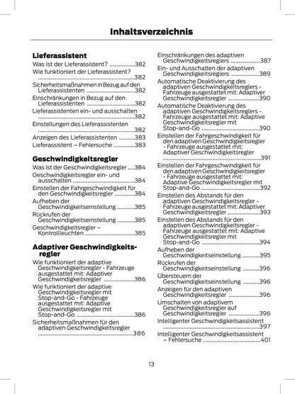 2024 Ford Tourneo Custom/Transit Custom Owner's Manual | German