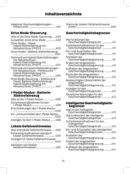 2024 Ford Tourneo Custom/Transit Custom Owner's Manual | German