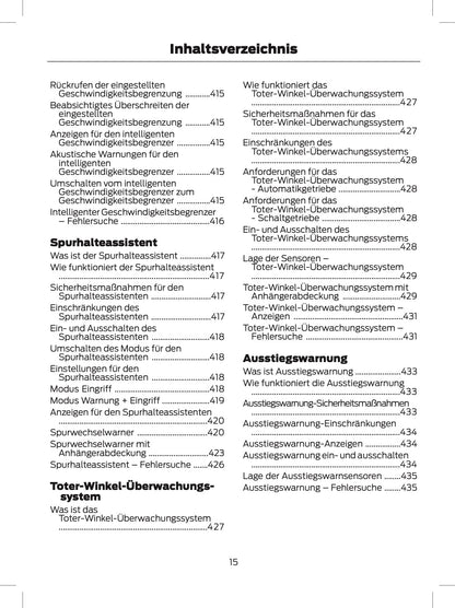 2024 Ford Tourneo Custom/Transit Custom Owner's Manual | German