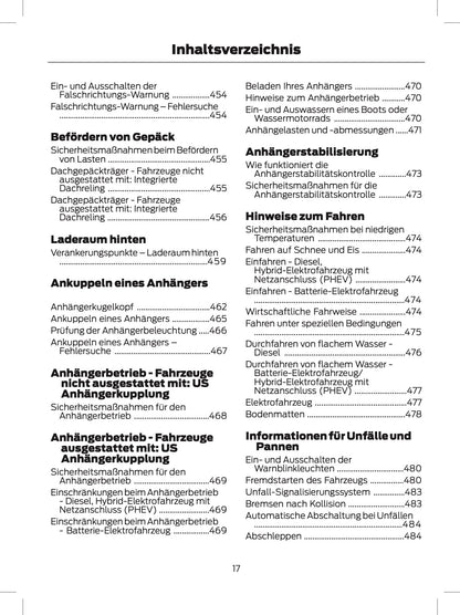 2024 Ford Tourneo Custom/Transit Custom Owner's Manual | German