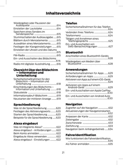 2024 Ford Tourneo Custom/Transit Custom Owner's Manual | German