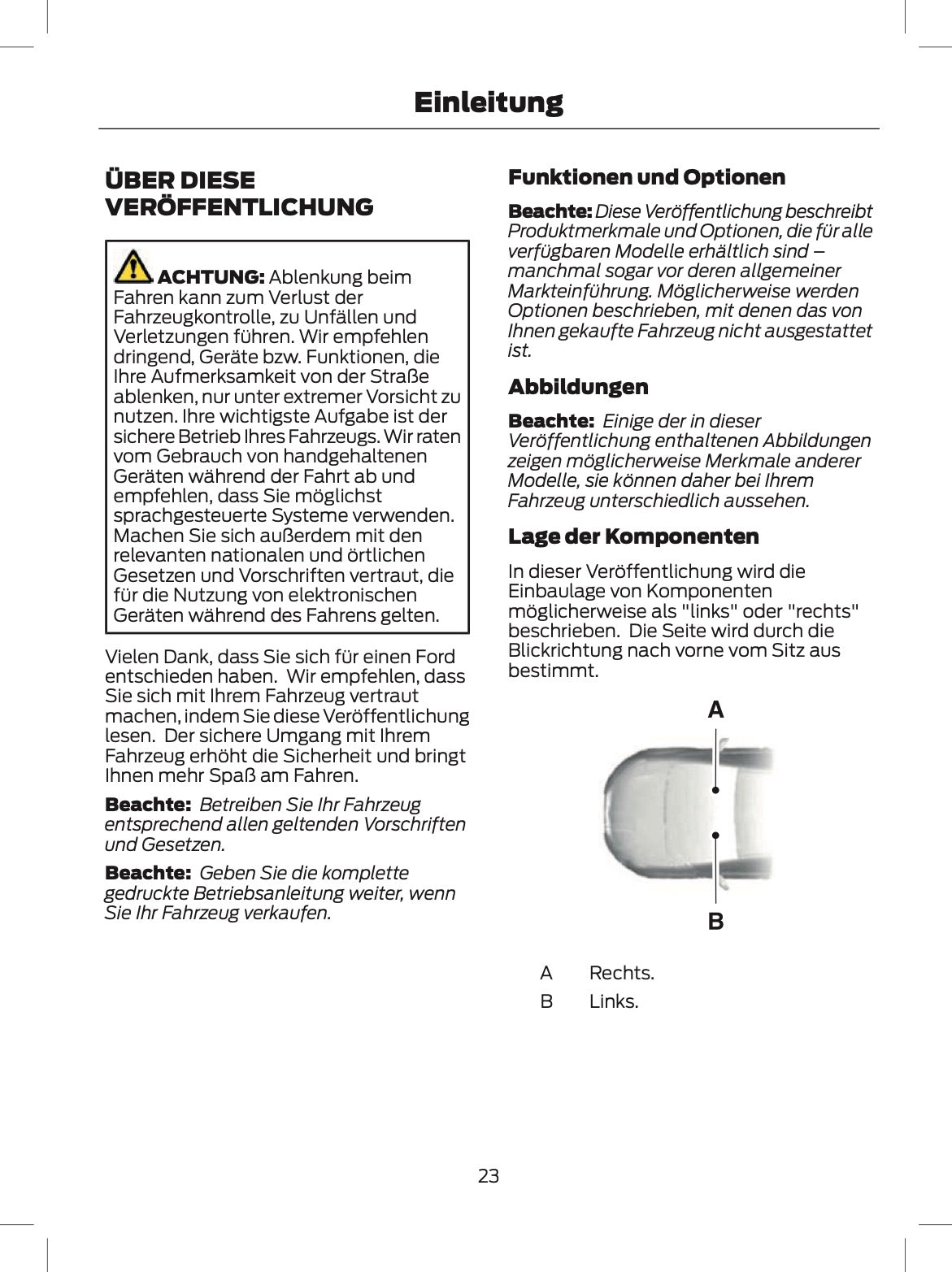 2024 Ford Tourneo Custom/Transit Custom Owner's Manual | German