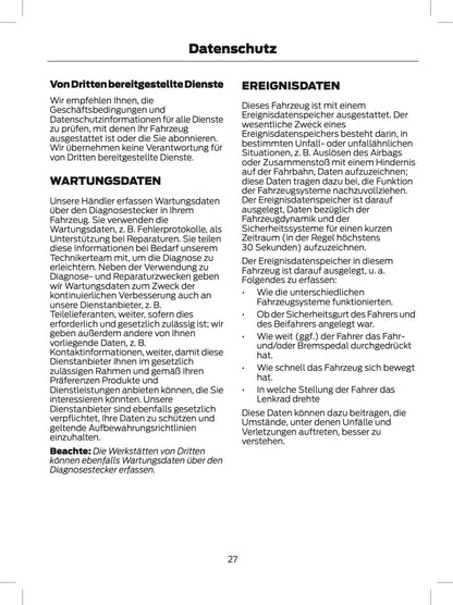 2024 Ford Tourneo Custom/Transit Custom Owner's Manual | German