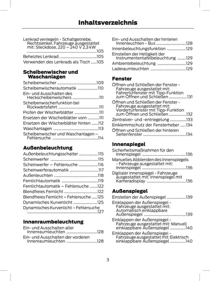 2024 Ford Tourneo Custom/Transit Custom Owner's Manual | German