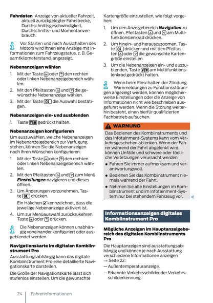 2024-2025 Ford Tourneo Connect/Transit Connect Owner's Manual | German