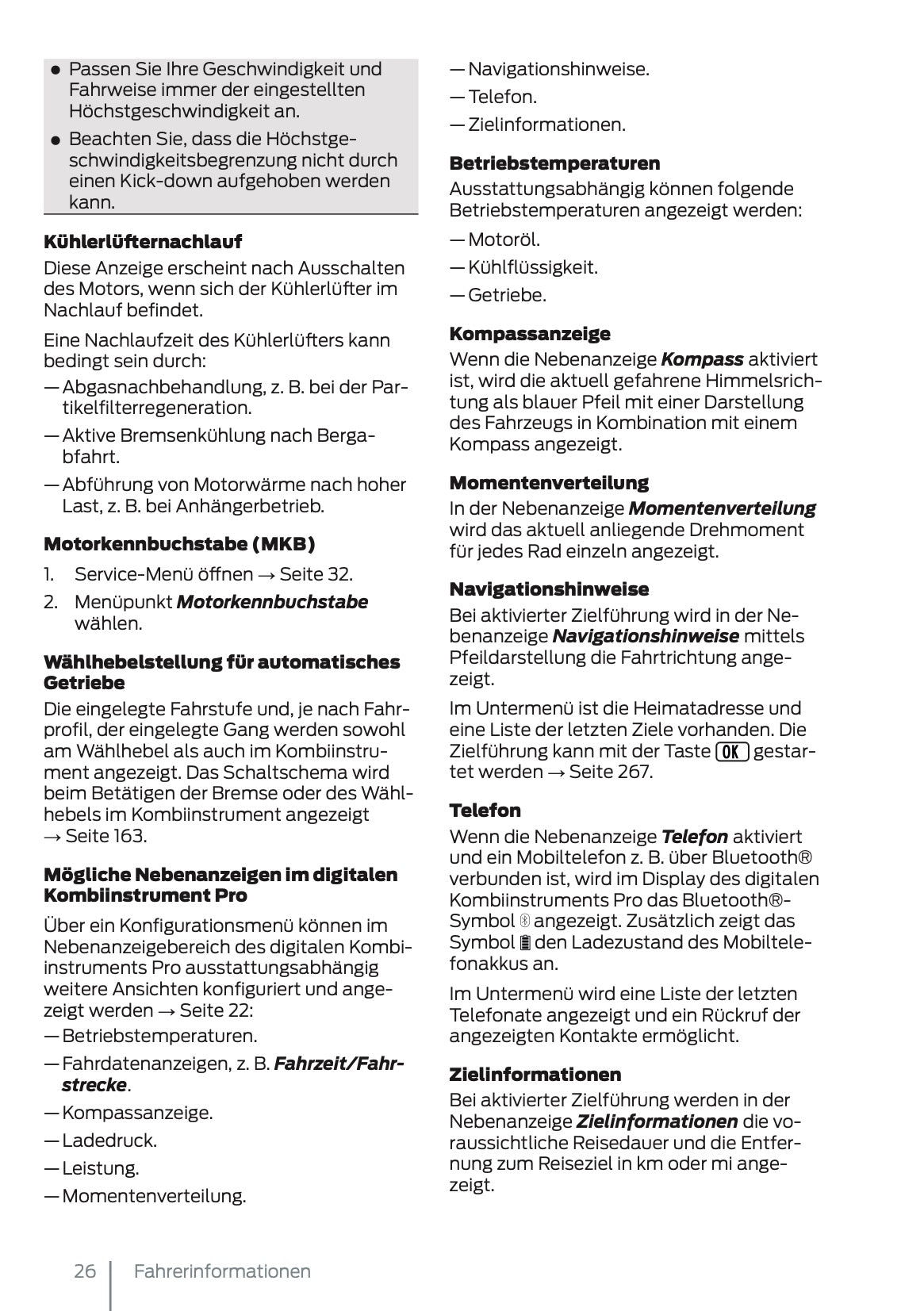 2024-2025 Ford Tourneo Connect/Transit Connect Owner's Manual | German