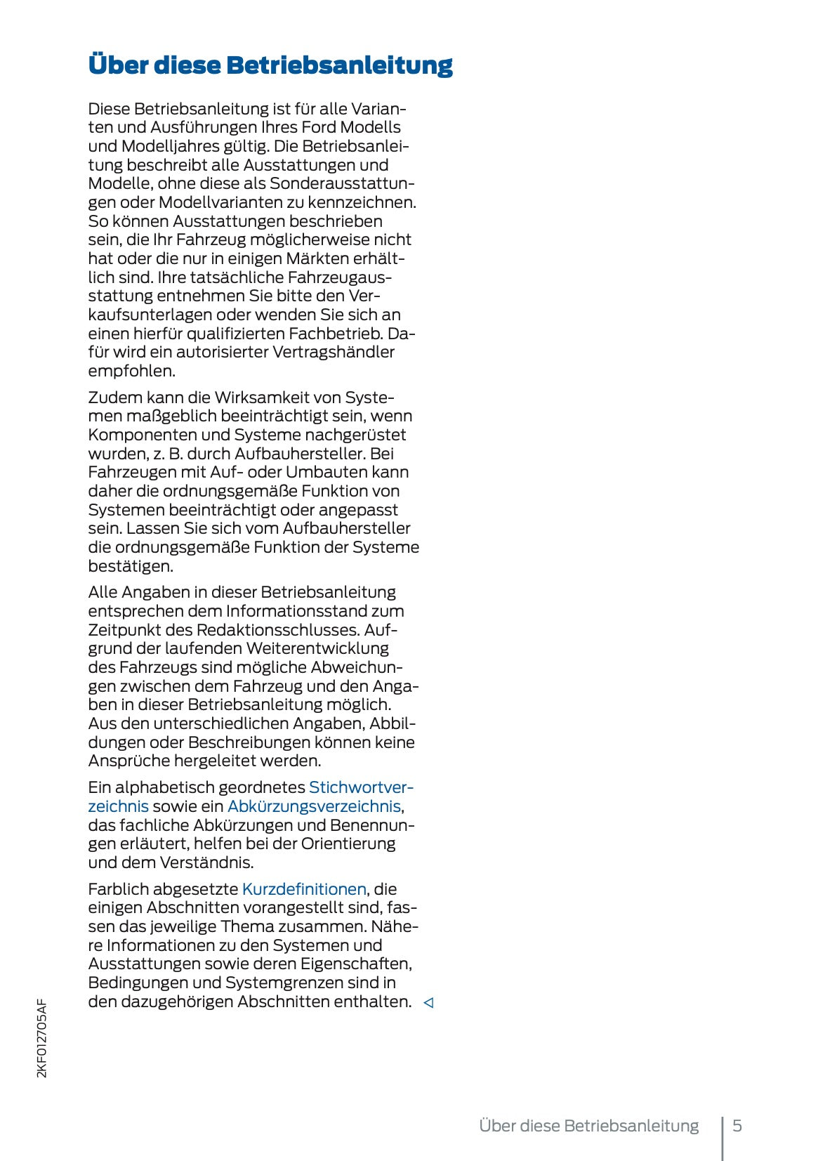 2024-2025 Ford Tourneo Connect/Transit Connect Owner's Manual | German