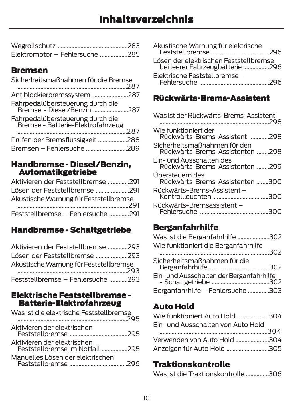 2024-2025 Ford Tourneo Courier/Transit Courier Owner's Manual | German