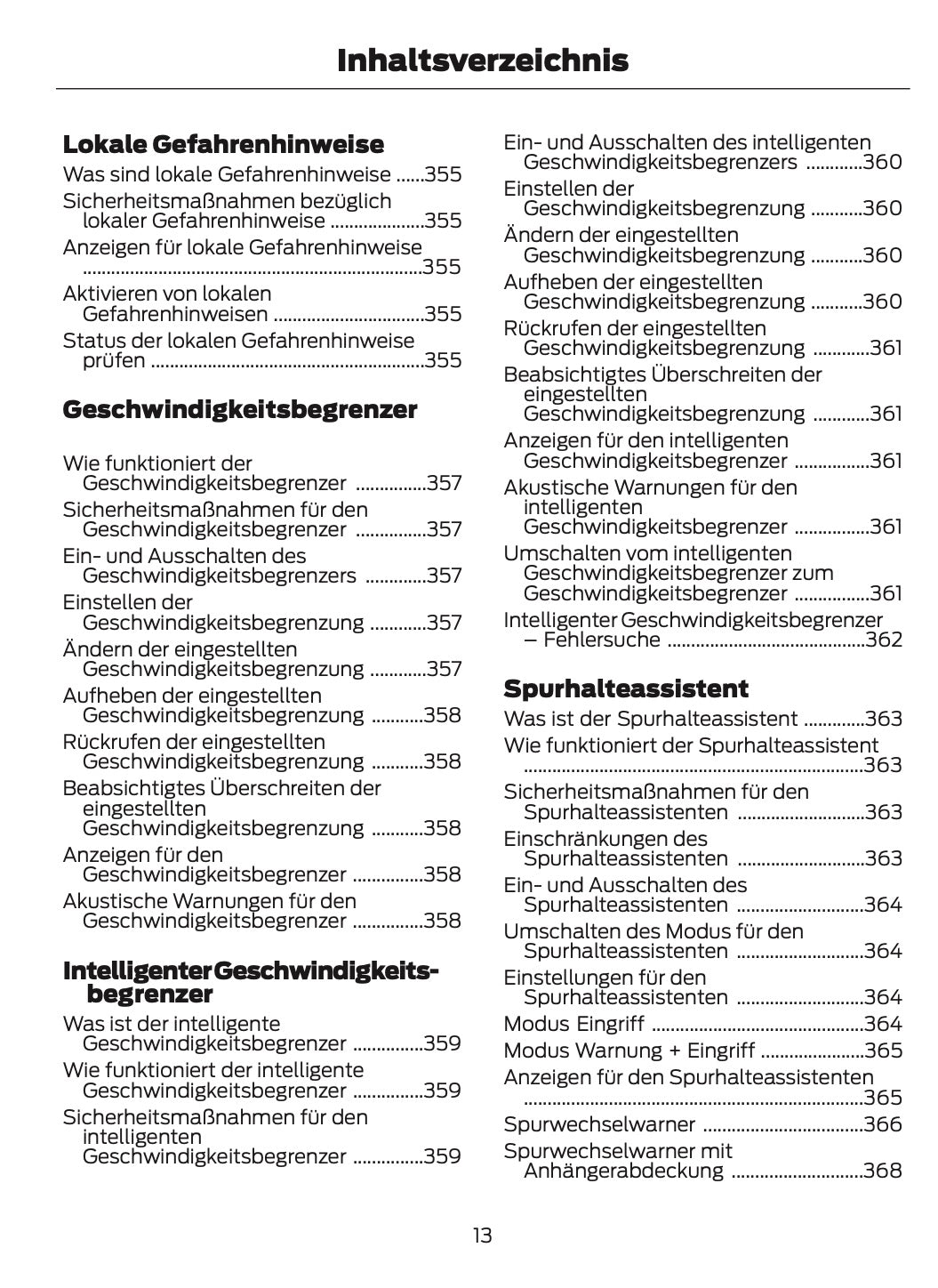 2024-2025 Ford Tourneo Courier/Transit Courier Owner's Manual | German