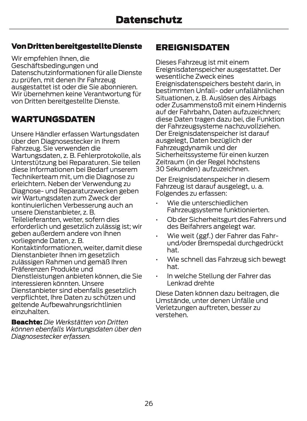 2024-2025 Ford Tourneo Courier/Transit Courier Owner's Manual | German