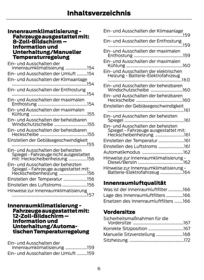 2024-2025 Ford Tourneo Courier/Transit Courier Owner's Manual | German