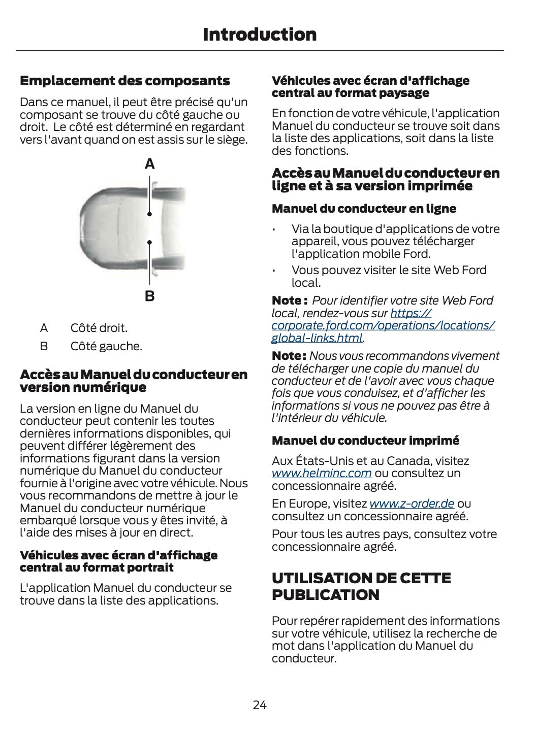 2024-2025 Ford Tourneo Courier/Transit Courier Manuel du propriétaire | Français