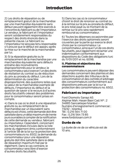 2024-2025 Ford Tourneo Courier/Transit Courier Manuel du propriétaire | Français