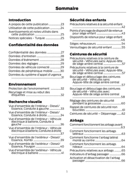 2024-2025 Ford Tourneo Courier/Transit Courier Manuel du propriétaire | Français