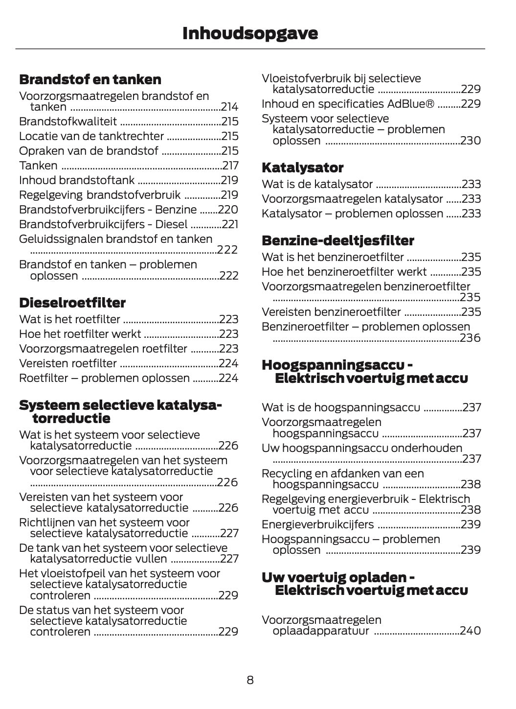 2024-2025 Ford Tourneo Courier/Transit Courier Gebruikershandleiding | Nederlands