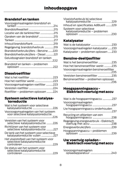 2024-2025 Ford Tourneo Courier/Transit Courier Gebruikershandleiding | Nederlands