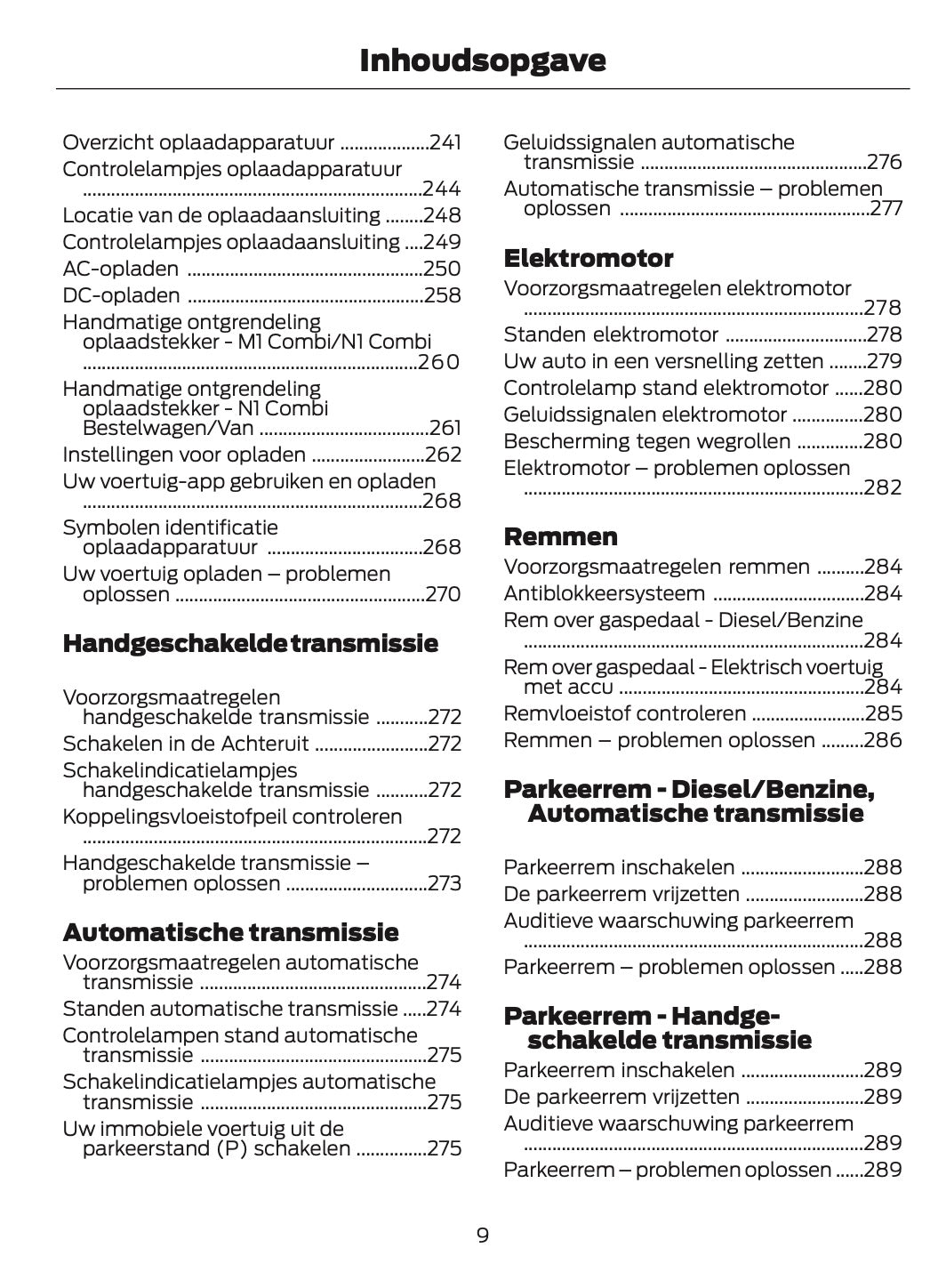 2024-2025 Ford Tourneo Courier/Transit Courier Gebruikershandleiding | Nederlands