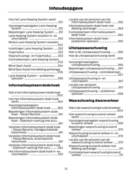 2024-2025 Ford Tourneo Courier/Transit Courier Gebruikershandleiding | Nederlands