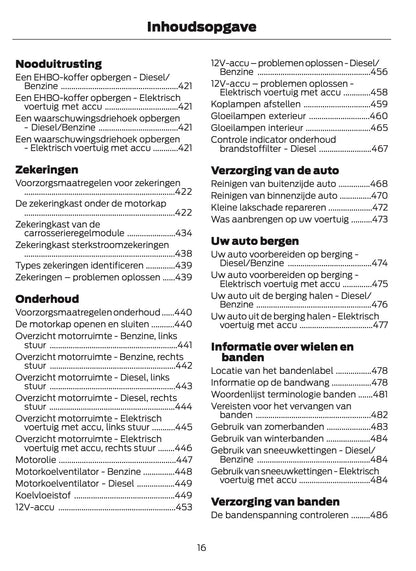 2024-2025 Ford Tourneo Courier/Transit Courier Gebruikershandleiding | Nederlands