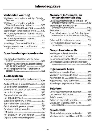 2024-2025 Ford Tourneo Courier/Transit Courier Gebruikershandleiding | Nederlands