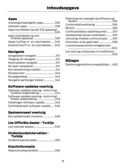 2024-2025 Ford Tourneo Courier/Transit Courier Gebruikershandleiding | Nederlands