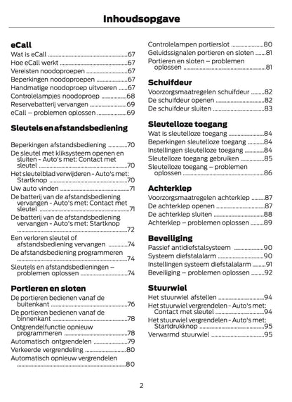 2024-2025 Ford Tourneo Courier/Transit Courier Gebruikershandleiding | Nederlands