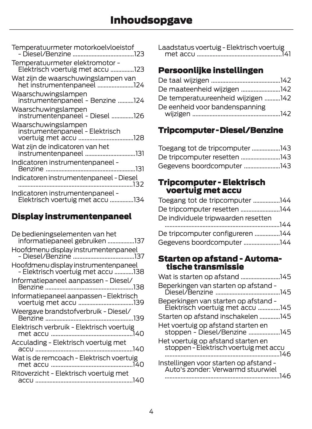 2024-2025 Ford Tourneo Courier/Transit Courier Gebruikershandleiding | Nederlands
