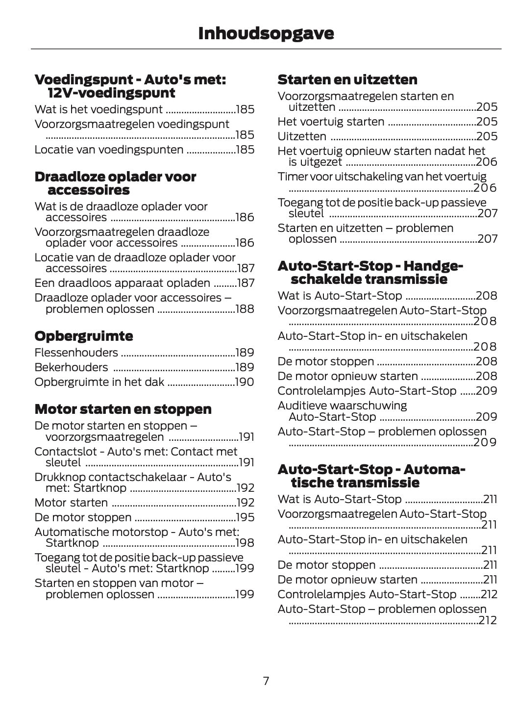 2024-2025 Ford Tourneo Courier/Transit Courier Gebruikershandleiding | Nederlands