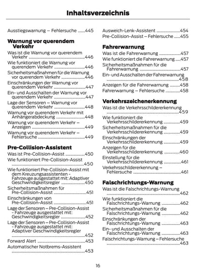 2024-2025 Ford Tourneo Custom/Transit Custom Owner's Manual | German