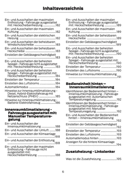 2024-2025 Ford Tourneo Custom/Transit Custom Owner's Manual | German