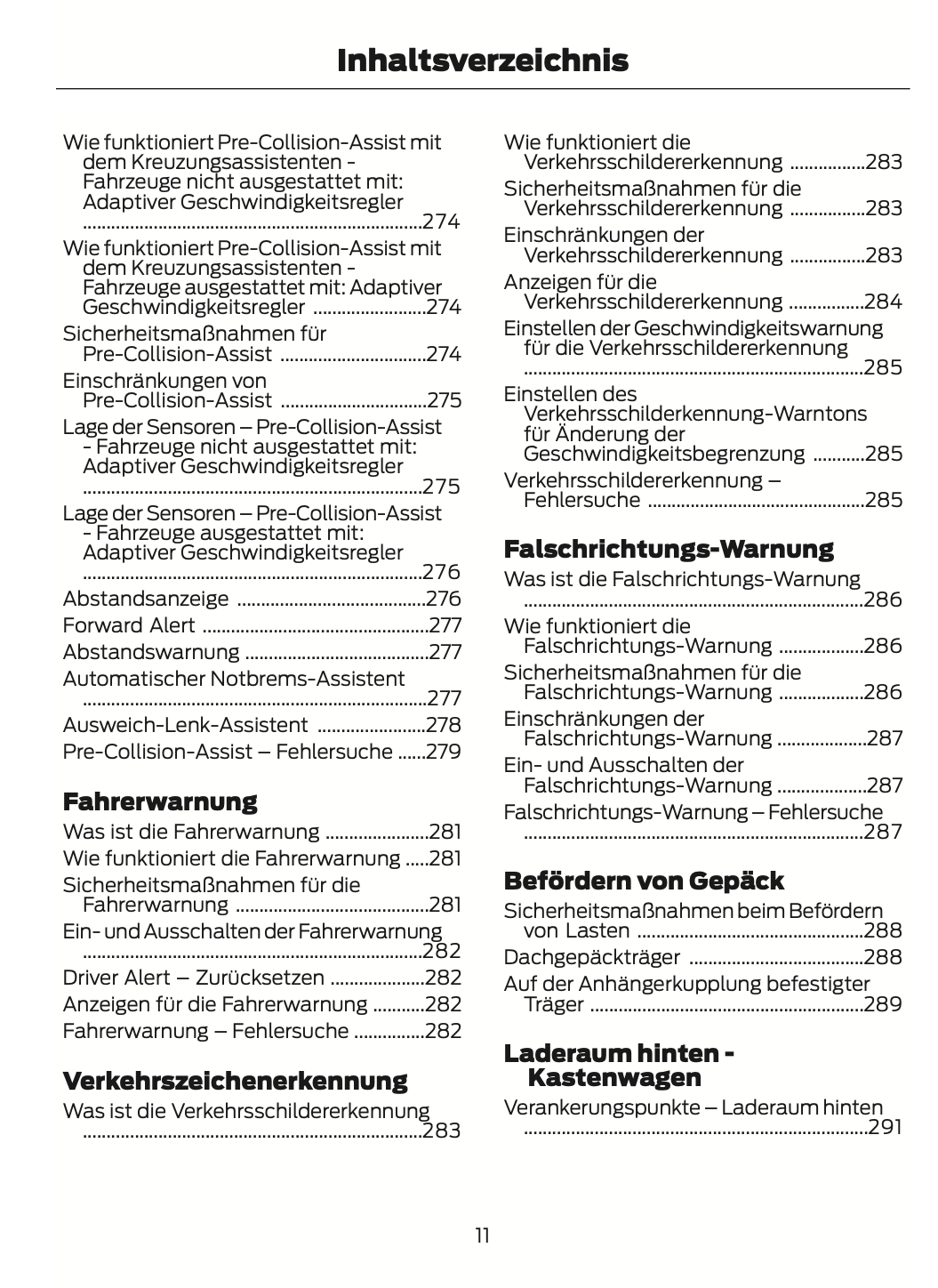 2024 Ford Tourneo Courier/Transit Courier Owner's Manual | German