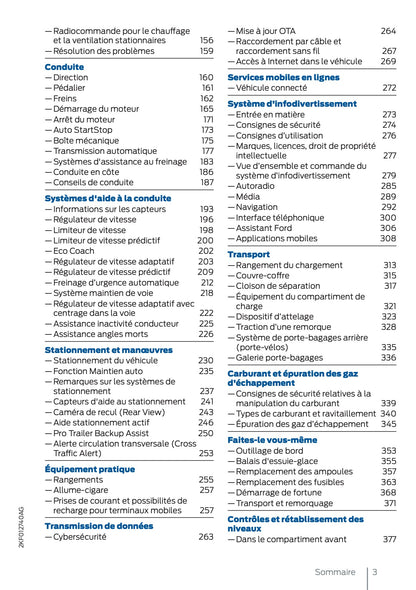 2025 Ford Tourneo Connect/Transit Connect Manuel du propriétaire | Français