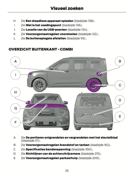 2024 Ford Tourneo Courier/Transit Courier Owner's Manual | Dutch