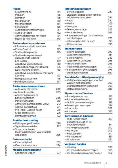 2024 Ford Tourneo Connect/Transit Connect Gebruikershandleiding | Nederlands