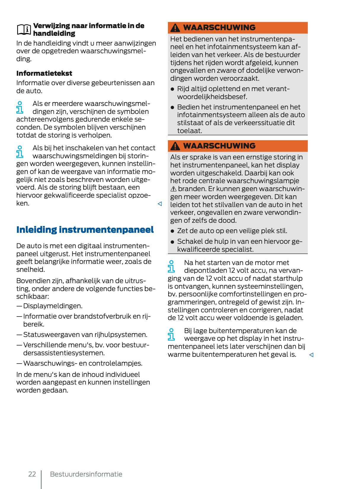 2025 Ford Tourneo Connect/Transit Connect Gebruikershandleiding | Nederlands