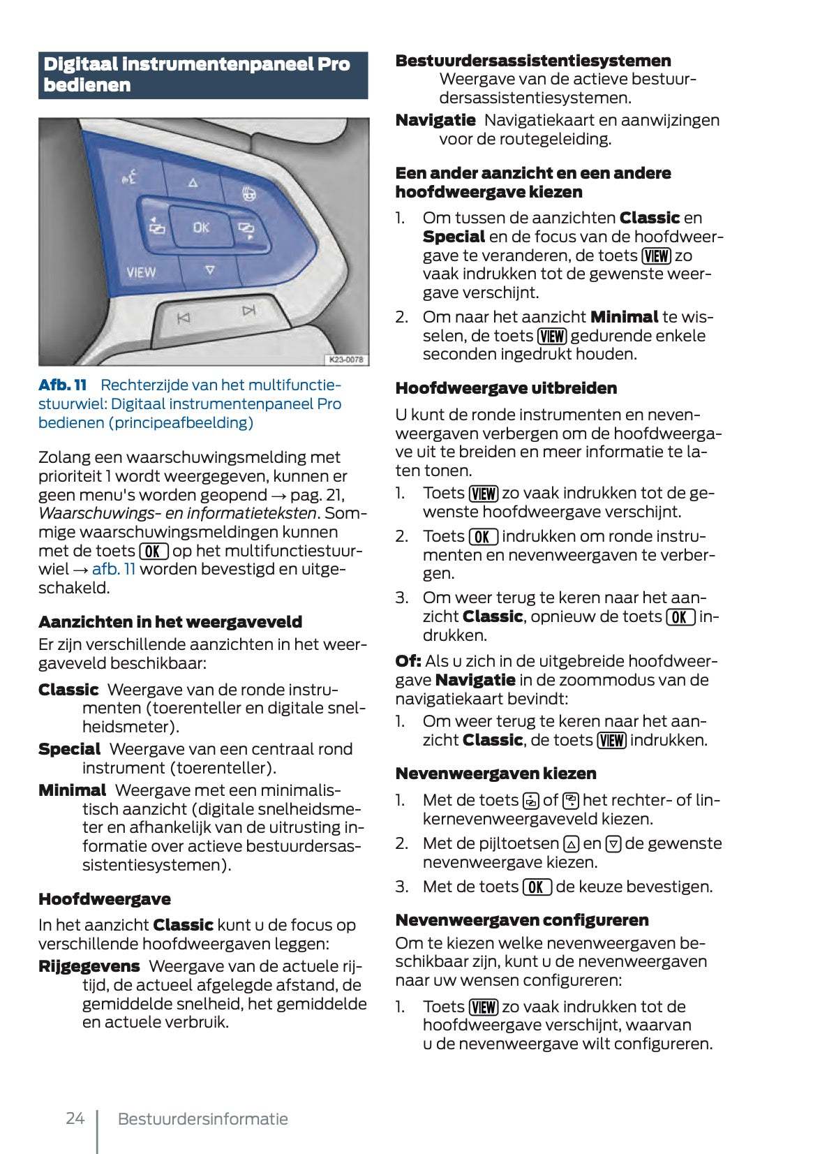 2025 Ford Tourneo Connect/Transit Connect Gebruikershandleiding | Nederlands